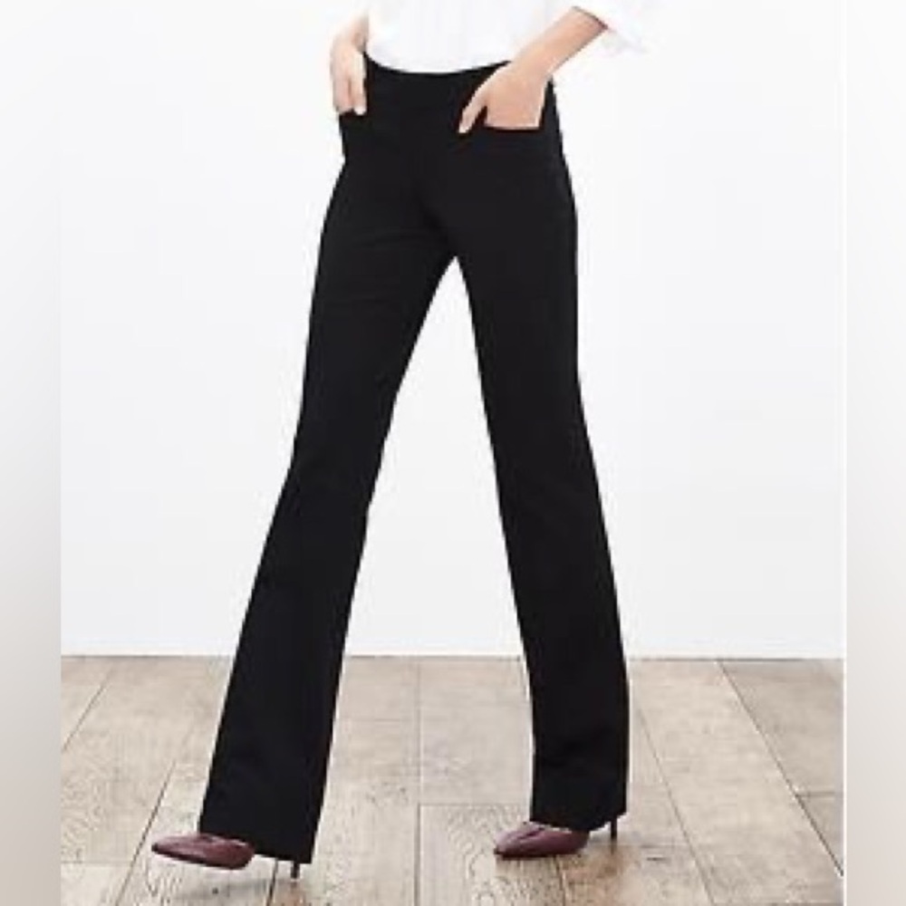 NWT!! Banana Republic Sloan Straight Black Trouser Size 6